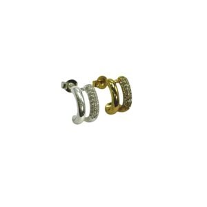 Brinco Duo com Zirconia